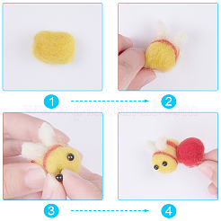 クラフト用品プラスチック人形の目パーツ  ぬいぐるみの目  フラットラウンド  ブラック  14~17x4~6mm  300個/セット&nbsp;DIY-PH0006-48