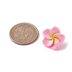 Plumeria Resin Cabochon Map Pins&nbsp;AJEW-TB00006