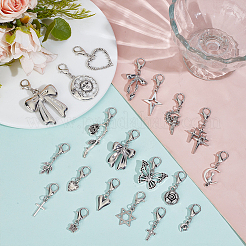 40Pcs 20 Styles Alloy with CCB Plastic Shoe Charms&nbsp;HJEW-ME00108