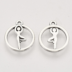 Tibetan Style Alloy Pendants&nbsp;TIBEP-T009-31AS-RS