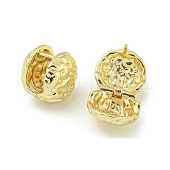 真鍮製フープピアス  ゴールドカラー  フラットラウンド  15.5x15x14mm&nbsp;EJEW-Q799-03A-G