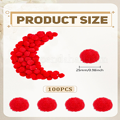 100Pcs DIY Doll Craft Pom Pom Yarn Pom Pom Balls&nbsp;DIY-LP0005-40D