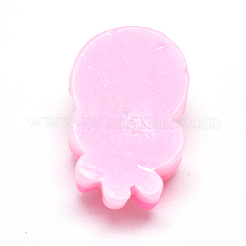 樹脂カボション  ロリポップ  ピンク  18x11.5x7mm&nbsp;CRES-T005-33