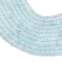 天然トパーズビーズ連売り  ロンデル  多面カット  2.5~3x1~1.5mm  穴：0.1mm  約255~272個/連  12.99''（33センチメートル）&nbsp;G-Z152-D02-02