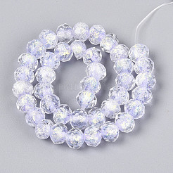 Handmade Foil Lampwork Beads Strands&nbsp;FOIL-T008-09C
