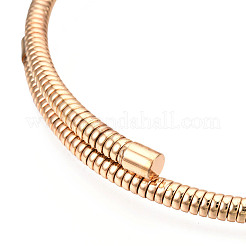 Iron Round Snake Chains Necklace&nbsp;NJEW-N053-01