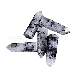 Point Tower Natural Tourmalinated Quartz Healing Stone Wands&nbsp;PW-WG27572-02