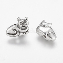Tibetan Style Alloy Kitten Beads&nbsp;LS-TIBEP-GC183-AS-RS