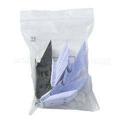 180個 3スタイルの長方形プラスチックイヤリングディスプレイカード  耳栓に使用  ミックスカラー  3.7~3.8x3cm  180pc  60個/スタイル&nbsp;EDIS-FS0001-01D