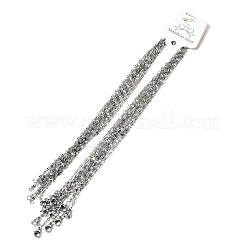 12mm 304ステンレススチール製ダップチェーンネックレス（男女兼用）2.2個  変色なし  ステンレス鋼色  18.11インチ（46cm）&nbsp;NJEW-H093-15P