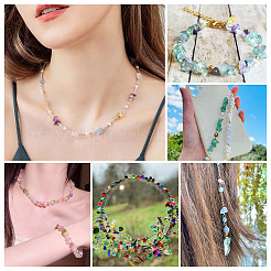 135G 9 Colors Spray Painted Transparent Glass Beads&nbsp;GLAA-TA0002-71