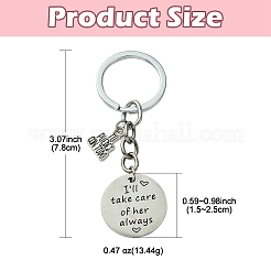 Alloy Enamel & Stainless Steel Keychain&nbsp;KEYC-YW00036