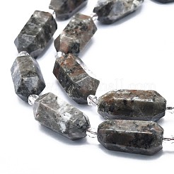 Natural Fluorescent Syenite Rock(Glow under UV Light) Beads Strands&nbsp;G-F715-055