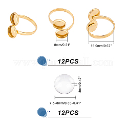 DIY Blank Dome Ring Making Kit&nbsp;DIY-UN0004-06