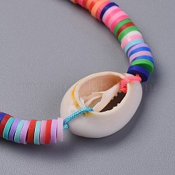 Handmade Polymer Clay Heishi Beads Kids Braided Bracelets&nbsp;BJEW-JB04317-05