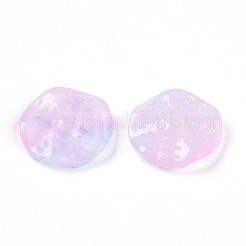 透明ガラスビーズ  葉っぱ  ライラック  25.5x5.5mm  穴：1.6mm&nbsp;GLAA-A012-01D