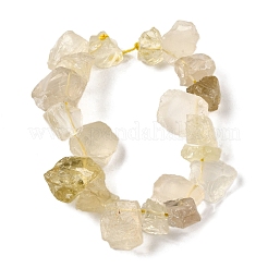 Natural Lemon Quartz(Heated) Beads Strands&nbsp;G-S386-B02