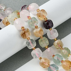 Natural Multi Color Quartz Beads Strands&nbsp;G-Q010-A26-01