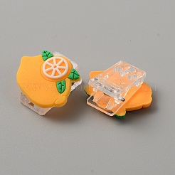Cute Fruit Silicone & Plastic Clips&nbsp;AJEW-WH0248-373K