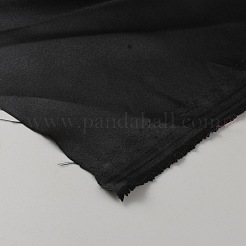 ポリエステルサテン生地  ギフトボックス用の DIY ギフト包装  ブラック  150x100x0.01cm&nbsp;OCOR-WH0082-222B