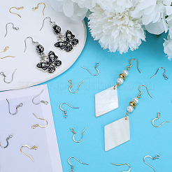200Pcs 2 Styles 304 Stainless Steel French Hooks with Coil&nbsp;STAS-SC0006-78