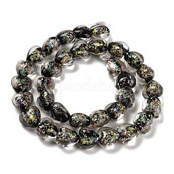 Handmade Dichroic Foil Glass Beads Strands&nbsp;DICH-U001-03A