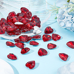 50Pcs Glass Rhinestone Cabochons&nbsp;RGLA-FG0001-15A