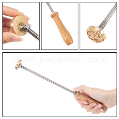 Stamping Embossing Soldering Brass with Stamp&nbsp;AJEW-WH0113-15F