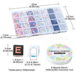 1120Pcs 7 Styles Opaque Acrylic Beads&nbsp;MACR-YW0002-79