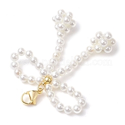 Bowknot Shell Pearl Beaded Pendant Decoration&nbsp;HJEW-TA00297