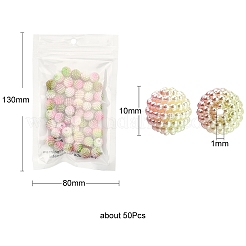 50Pcs Imitation Pearl Acrylic Beads&nbsp;OACR-YW0001-11I