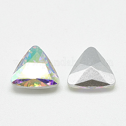 Pointed Back Glass Rhinestone Cabochons&nbsp;RGLA-T087-12mm-05