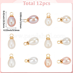 12Pcs Natural Cultured Freshwater Pearl Pendants&nbsp;PEAR-BM0001-01