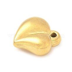 304ステンレススチールハートペンダント  15x14x6mm  穴：1.2mm&nbsp;LS-STAS-R162-01G-06