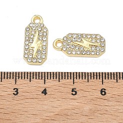 Alloy Rhinestone Pendants&nbsp;PALLOY-P319-06G