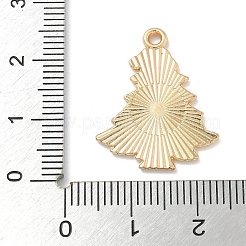 クリスマス合金エナメルペンダント  ゴールドカラー  クリスマスツリー  24x19x1.2mm  穴：1.6mm&nbsp;ENAM-K074-01G-12