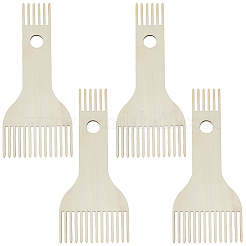 4Pcs Plywood Wooden Yarn Comb&nbsp;TOOL-CY0001-04
