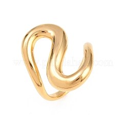 Irregular Lines 304 Stainless Steel Finger Rings&nbsp;RJEW-E298-01C-G