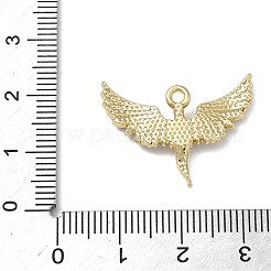 合金ラインストーンペンダント  エンジェルチャーム  鉛フリー＆カドミウムフリー  ゴールドカラー  19x25.5x3mm  穴：1.7mm&nbsp;FIND-L026-06G