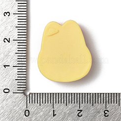 かわいい不透明樹脂カボション  模造クッキー  兎  23.5x20.5x7.5mm&nbsp;RESI-G106-02C