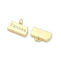 Brass Pendants&nbsp;KK-D229-22O-G