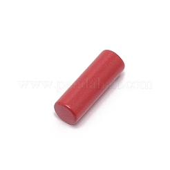亜鉛合金男女共学の終わり  ネジ付き  円チューブ  ファイヤーブリック  20x7mm  穴：1.8mm  内径：4.7mm&nbsp;PALLOY-WH0085-87C