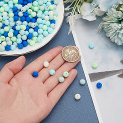 Frosted Opaque Acrylic Beads&nbsp;OACR-AR0001-20A