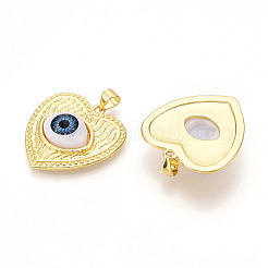 Brass Resin Pendants&nbsp;KK-T070-99