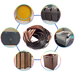 Plastic Imitation Rattan Wicker&nbsp;KY-WH0024-77
