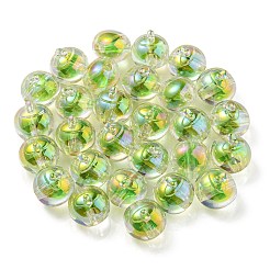 UV Plating Rainbow Iridescent Acrylic Beads&nbsp;OACR-A014-02F