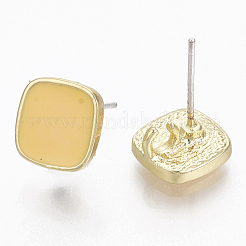 Alloy Enamel Stud Earring Findings&nbsp;PALLOY-N154-19E