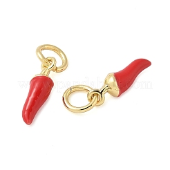 Brass Enamel Charms&nbsp;KK-C110-18A-G