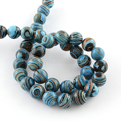 Dyed Synthetical Gemstone Round Bead Strands&nbsp;G-Q939-01B-03