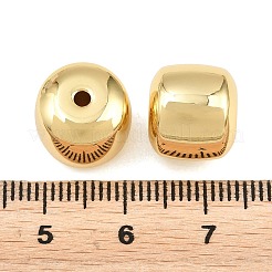 真鍮ビーズ  コラム  ラックめっき  長持ちメッキ  カドミウムフリー＆鉛フリー  18KGP本金メッキ  12x11mm  穴：2mm&nbsp;KK-H292-42G-02